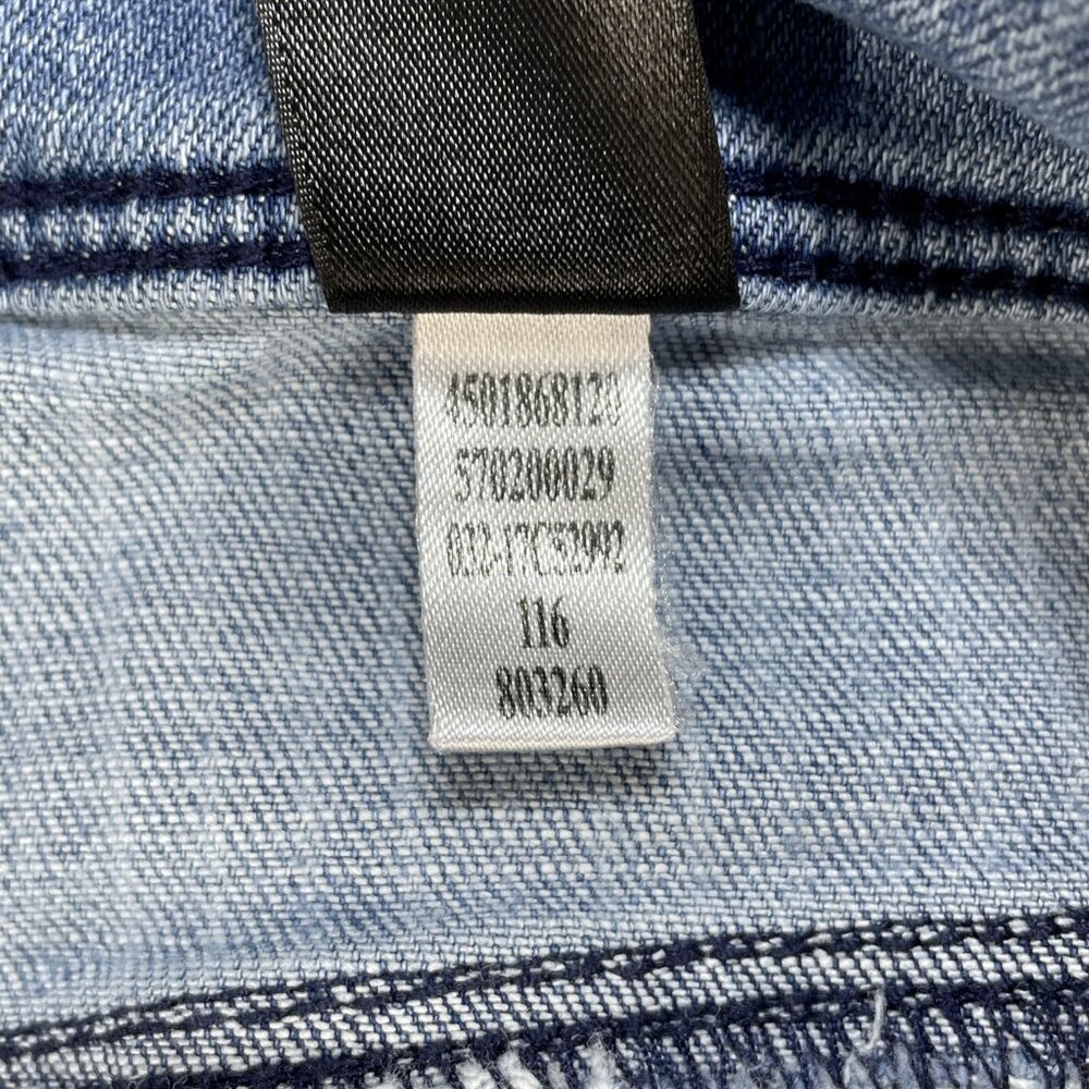 Chicos Jeans Womens (3.0) US 16 Blue Striped Girlfriend Crop High Rise 38x25 - Picture 13 of 13